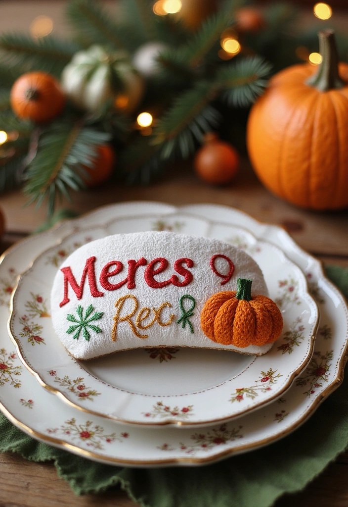 10 Stunning Embroidered Hair Clip DIY Ideas You Can Make Today (You'll Love #4!) - 6. Festive Holiday Hair Clip