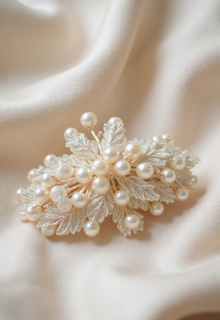 14 Bohemian Embroidered Hair Claw Clips That Will Transform Your Look (Just Wait for #5!) - 12. Elegant Pearl Accents