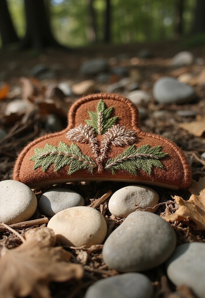 14 Bohemian Embroidered Hair Claw Clips That Will Transform Your Look (Just Wait for #5!) - 2. Earthy Tones & Textures