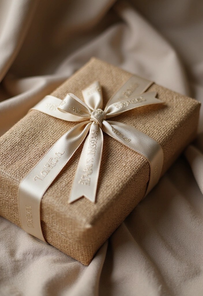 10 Creative Gift Wrapping Ideas with Embroidered Ribbon That Will Wow Your Friends! - 9. Textured Delight with Layered Fabrics