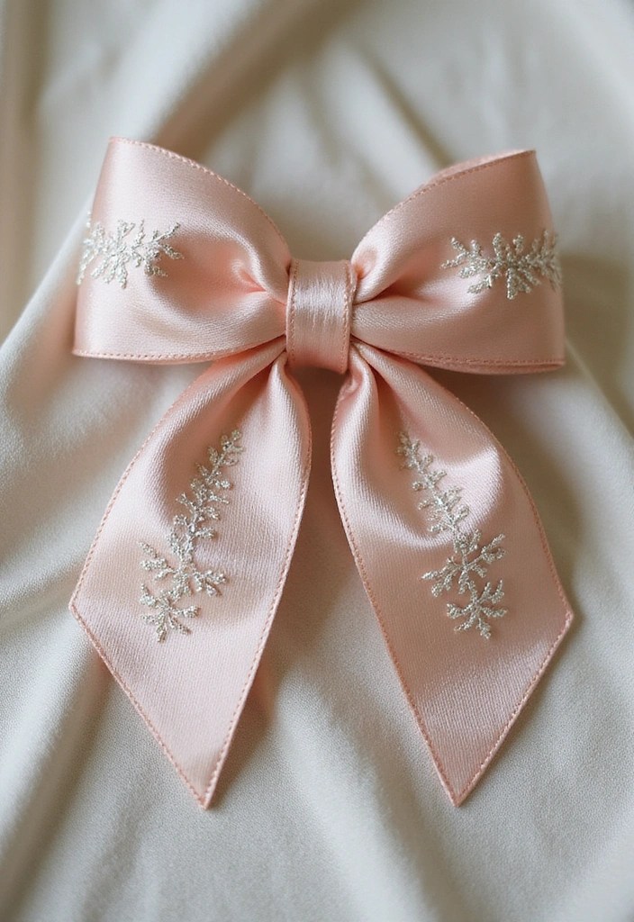 10 Stunning DIY Embroidered Trim Hair Accessories That Will Turn Heads (You Won't Believe #4!) - 8. Elegant Satin and Embroidery Combo