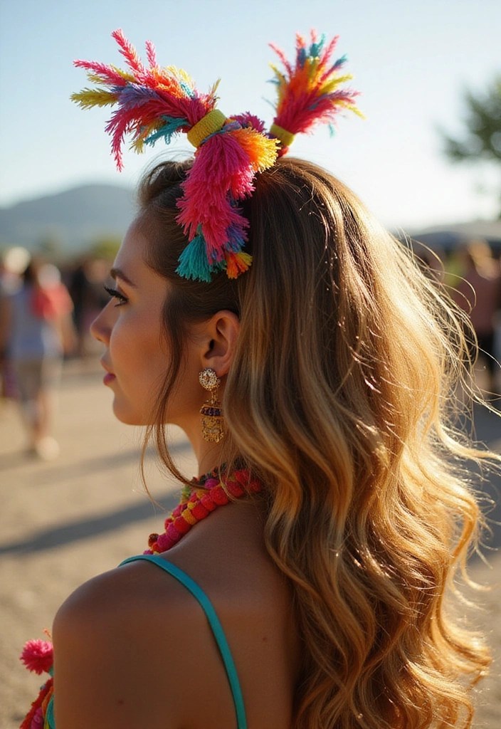 10 Stunning DIY Embroidered Trim Hair Accessories That Will Turn Heads (You Won't Believe #4!) - 9. Colorful Tassel Hairbands