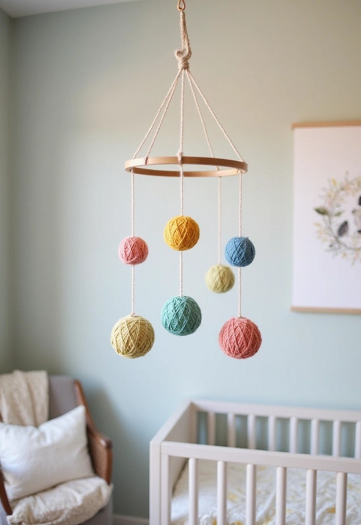 12 Easy Beginner Art Yarn Projects That Will Make You Say 'I Can Do This!' - 9. Playful Baby Mobile
