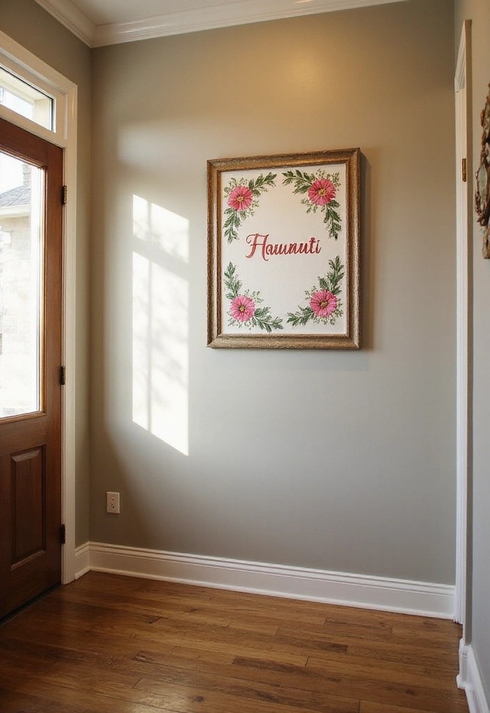 14 Artistic Embroidered Wall Art Pieces That Will Transform Your Space! - 11. Personalized Embroidery
