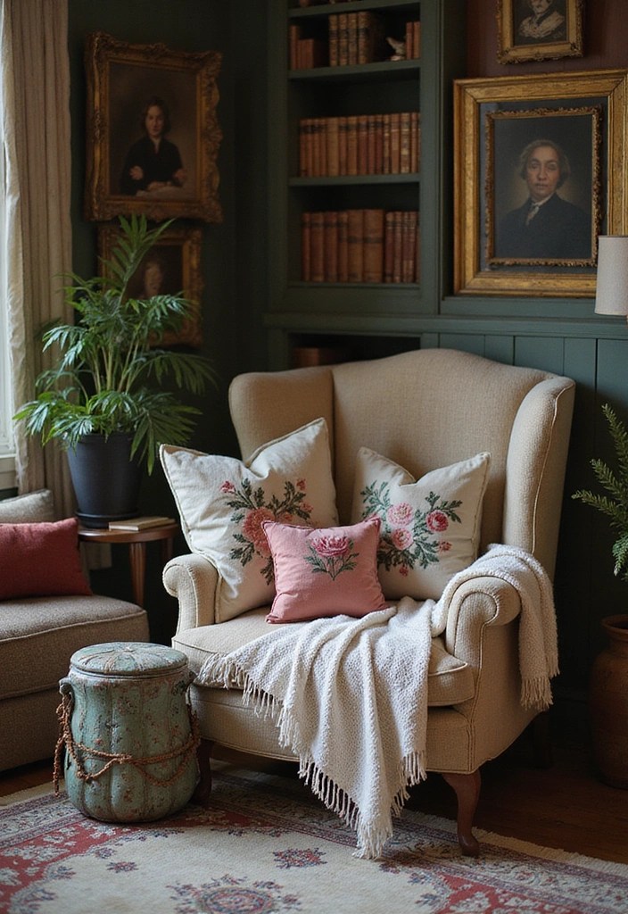 16 Embroidered Velvet Pillows That Will Instantly Elevate Your Home Decor (You Won't Believe #9!) - 6. Vintage Charm