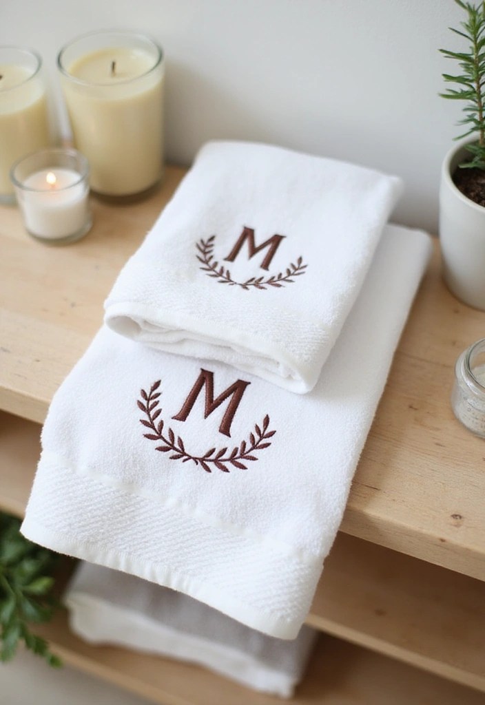 9 Stunning Embroidered Home Decor Ideas That'll Leave Your Guests in Awe! - 3. Personalized Embroidered Towels
