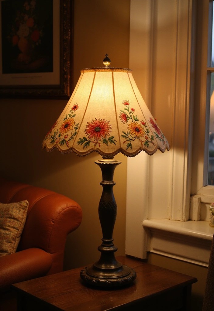 9 Stunning Embroidered Home Decor Ideas That'll Leave Your Guests in Awe! - 6. Beautifully Embroidered Lampshades