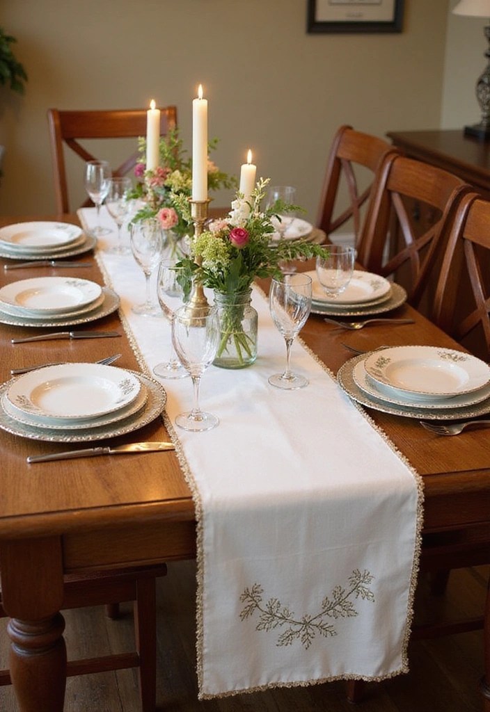 9 Stunning Ways to Use Embroidered Trim in Your Home Decor (You Won't Believe #4!) - 2. Custom Table Runners