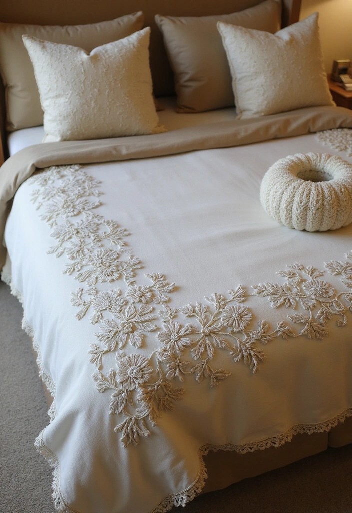 9 Stunning Ways to Use Embroidered Trim in Your Home Decor (You Won't Believe #4!) - 5. Embroidered Bedspreads