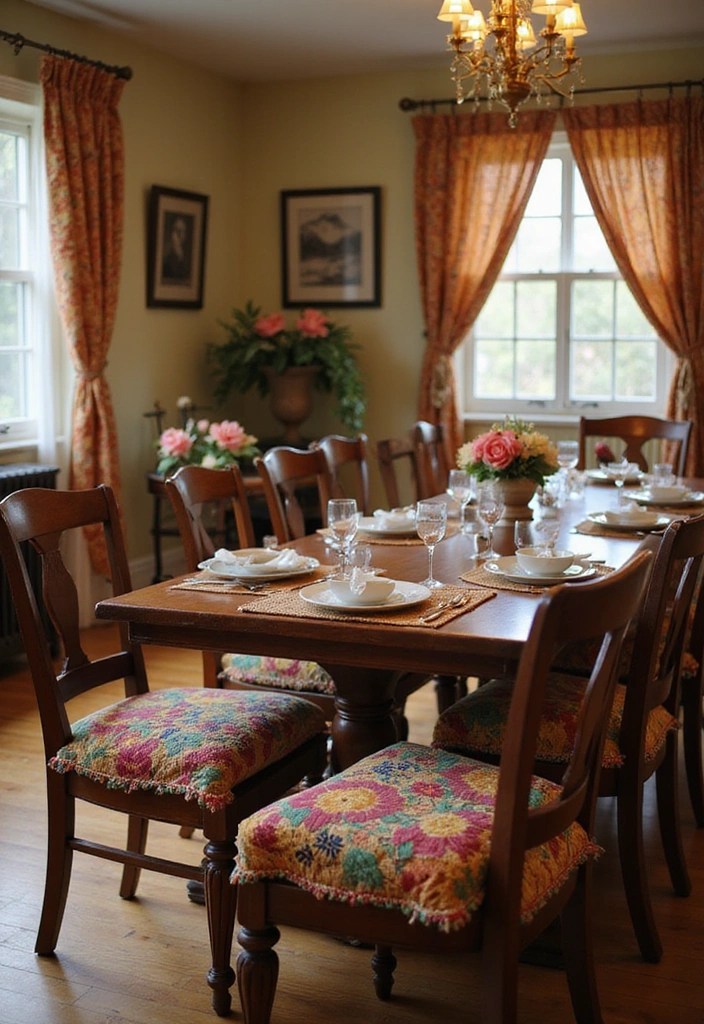 9 Stunning Ways to Use Embroidered Trim in Your Home Decor (You Won't Believe #4!) - 9. Embroidered Chair Cushions